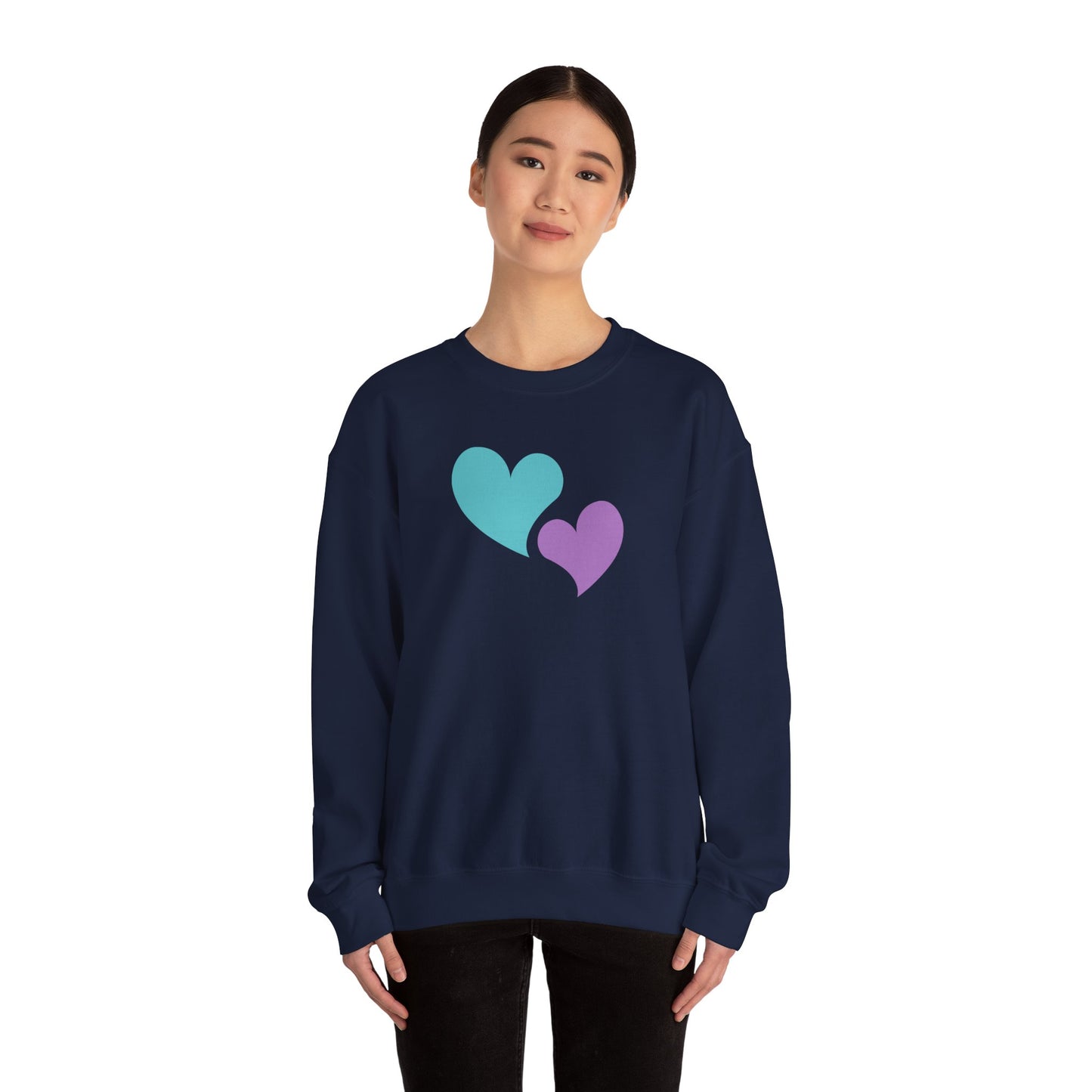 BE | Hearts | Unisex Crewneck Sweatshirt