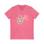 Diwali | Light It Up | Unisex Short Sleeve V-Neck Tee