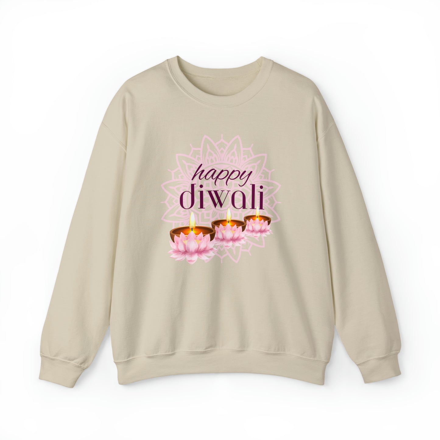 Diwali | Lotus Lights | Unisex Crewneck Sweatshirt