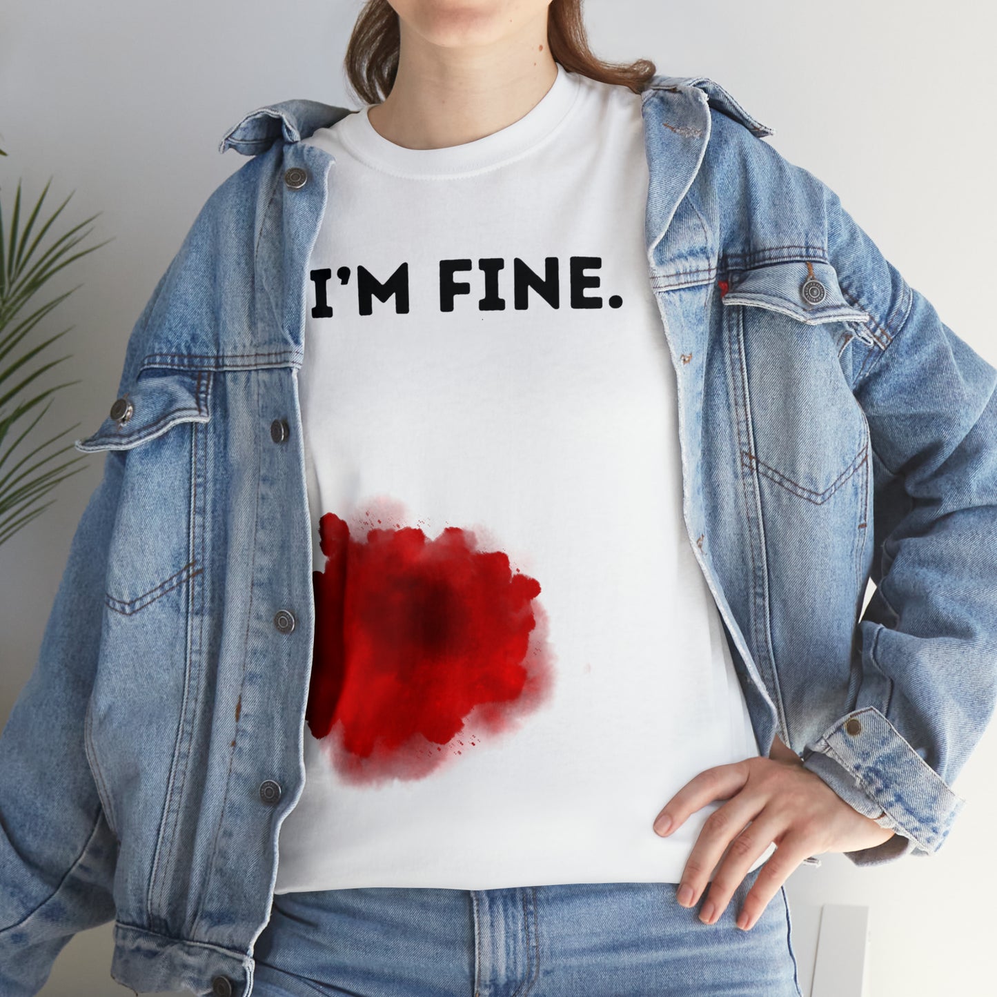 Halloween | I'm Fine | Unisex Cotton Tee