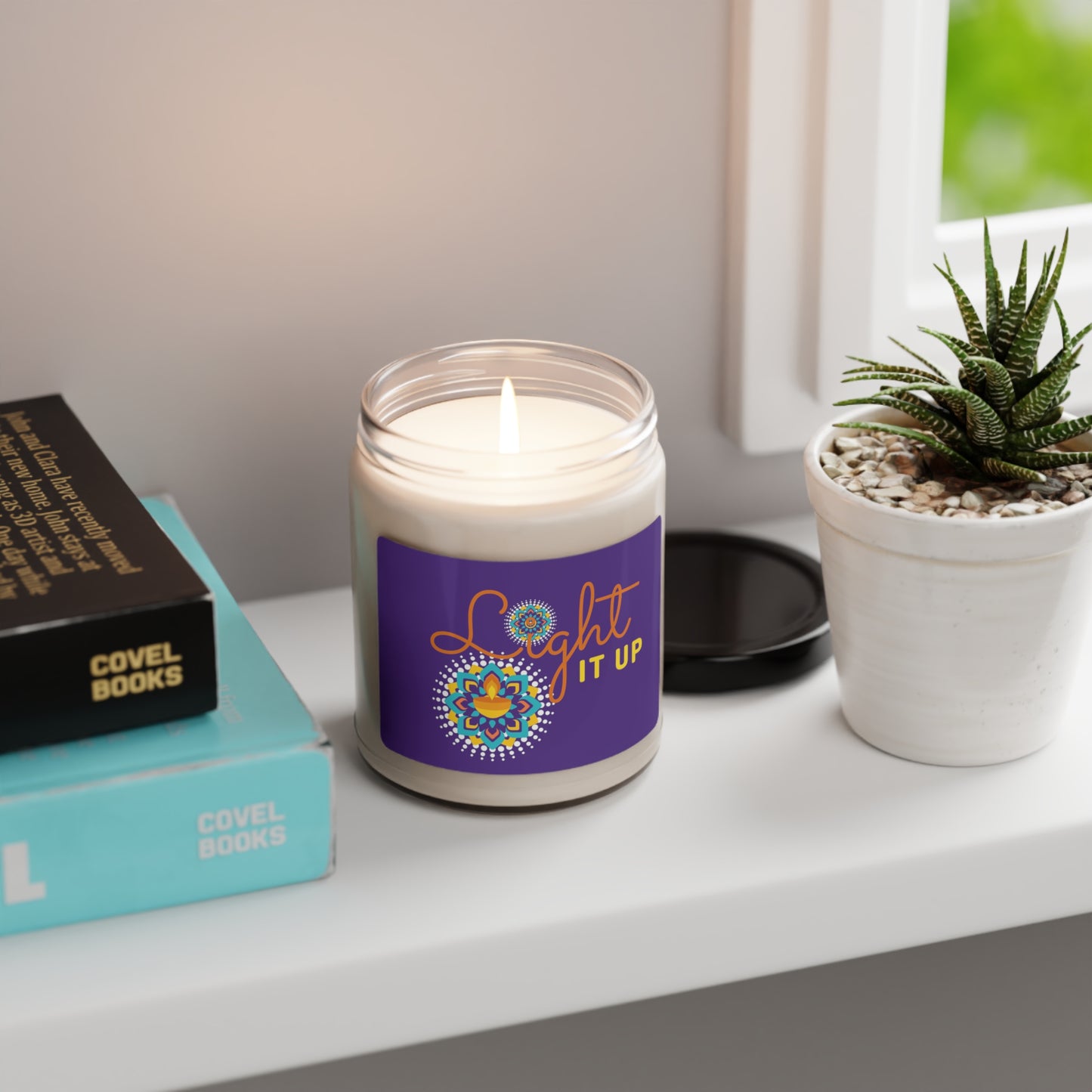 Diwali | White Sage + Lavendar | Scented Soy Candle, 9oz