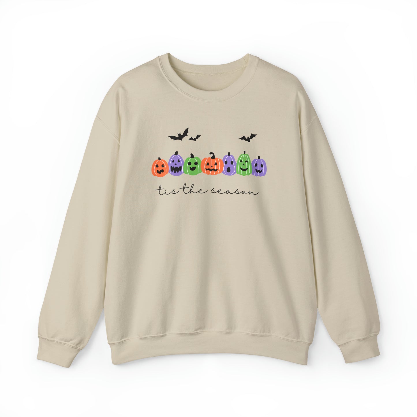 Halloween | Purple Green Pumpkin Patch | Unisex Crewneck Sweatshirt