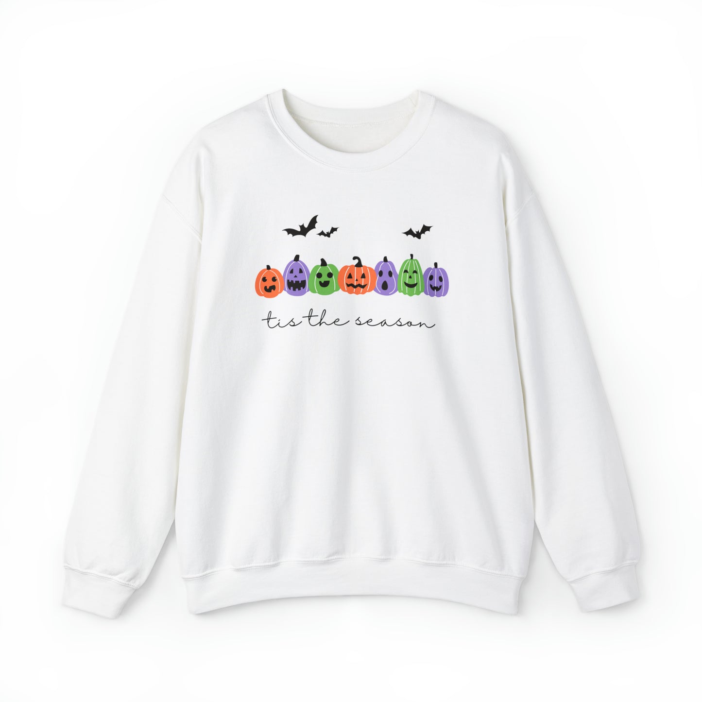 Halloween | Purple Green Pumpkin Patch | Unisex Crewneck Sweatshirt