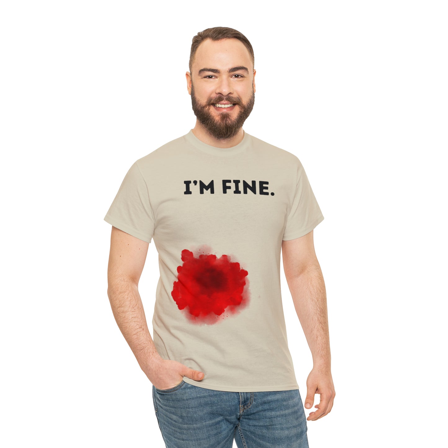 Halloween | I'm Fine | Unisex Cotton Tee