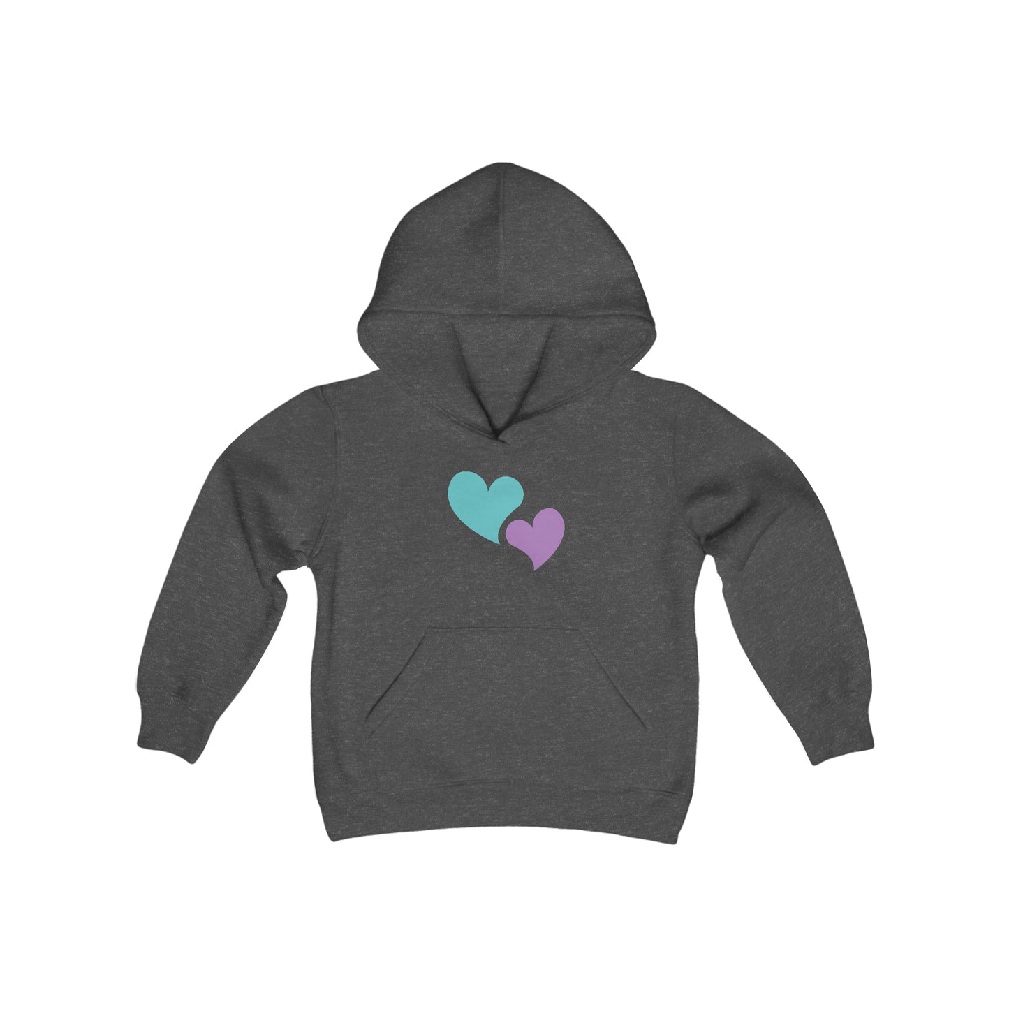BE | Hearts | Youth Hooded Sweatshirt