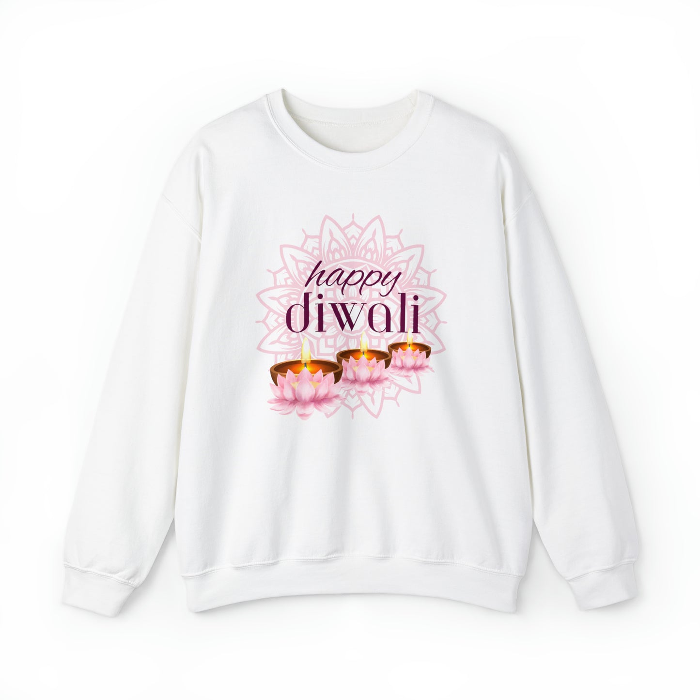 Diwali | Lotus Lights | Unisex Crewneck Sweatshirt