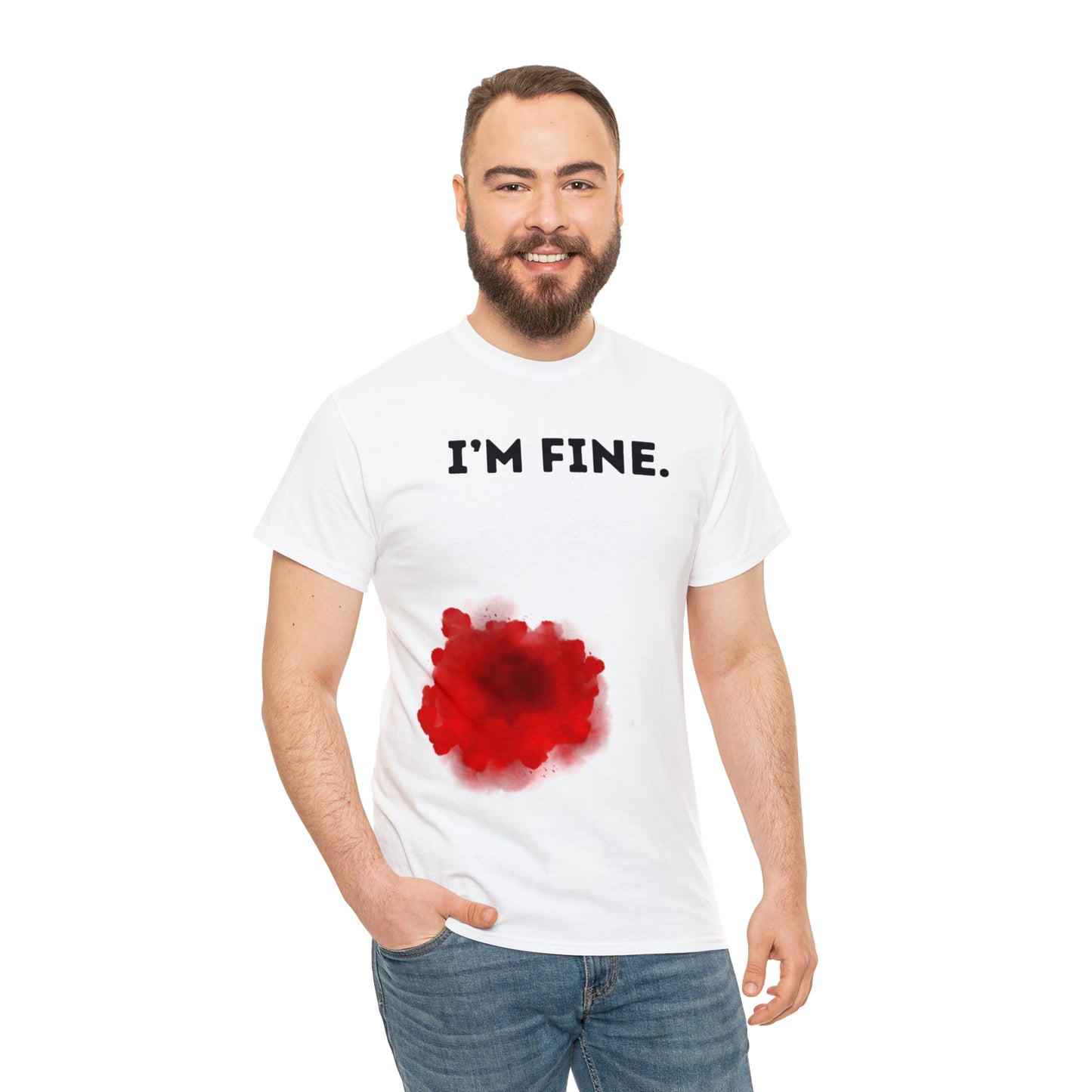 Halloween | I'm Fine | Unisex Cotton Tee