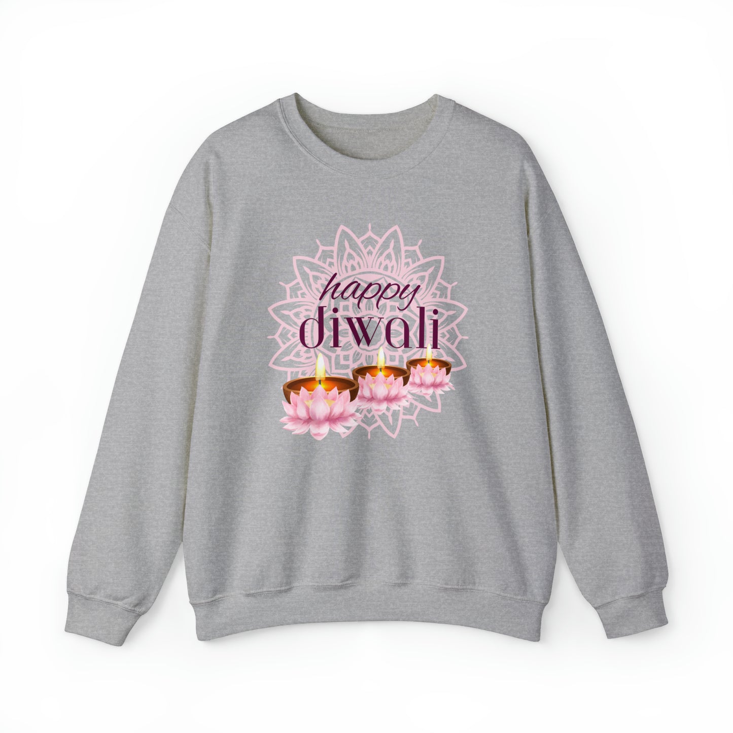 Diwali | Lotus Lights | Unisex Crewneck Sweatshirt