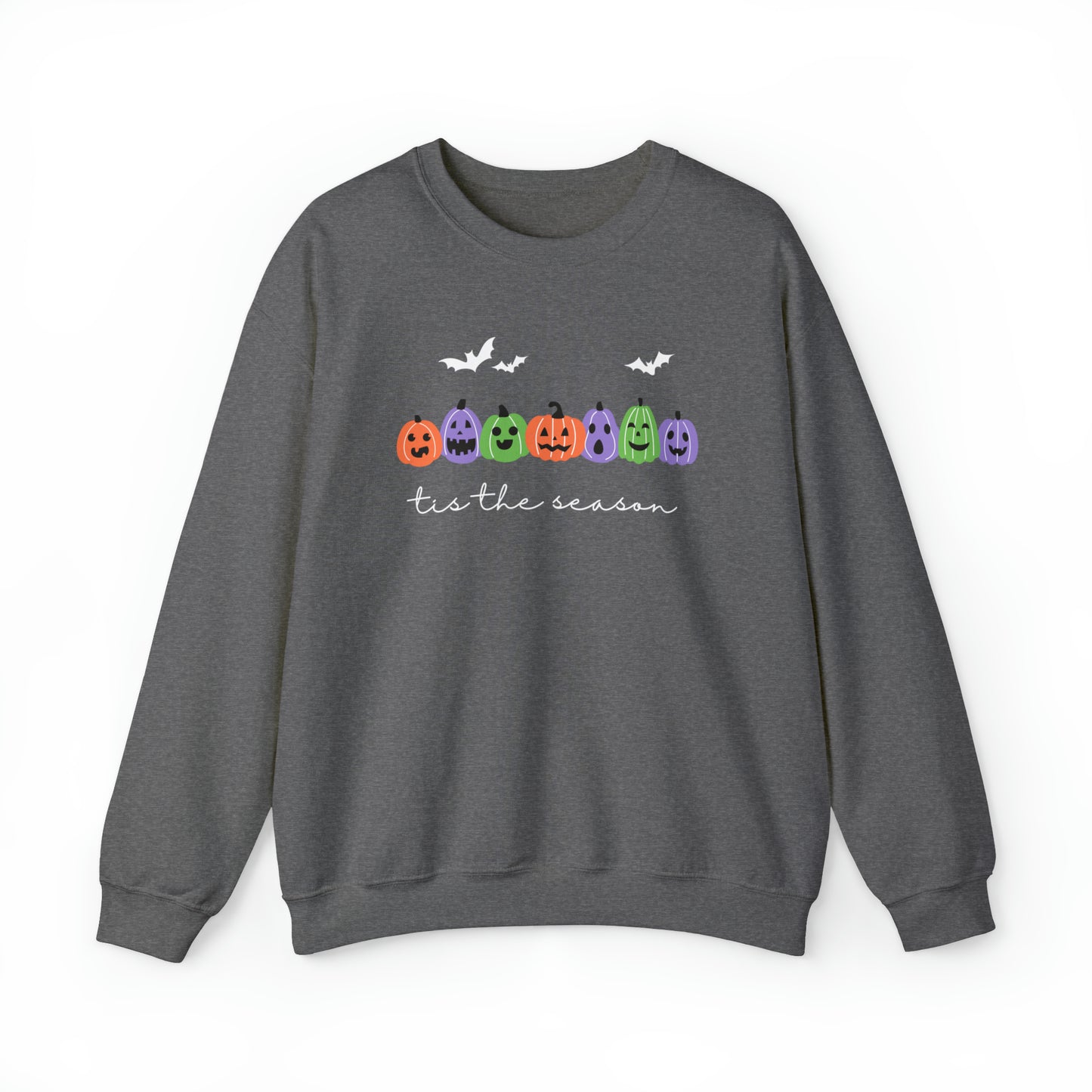 Halloween | Purple Green Pumpkin Patch | Unisex Crewneck Sweatshirt