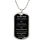 SON | Dog Tag Necklace | Go Forth Mom