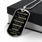 SON | Dog Tag Necklace | Braver Stronger Smarter WY