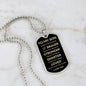 SON | Dog Tag Necklace | Braver Stronger Smarter G