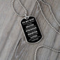 SON | Dog Tag Necklace | Braver Stronger Smarter W