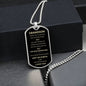 GRANDSON | Dog Tag Necklace | Brave Stronger Smarter