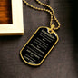 GRANDSON | Dog Tag Necklace | Brave Stronger Smarter
