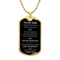 SON | Dog Tag Necklace | Go Forth Mom
