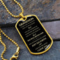 GRANDSON | Dog Tag Necklace | Brave Stronger Smarter