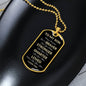 SON | Dog Tag Necklace | Braver Stronger Smarter WY