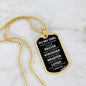 GIRL | Dog Tag Necklace | Braver Stronger Smarter