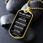 SON | Dog Tag Necklace | Braver Stronger Smarter W