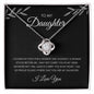DAUGHTER | Love Knot Necklace | Proud of You