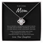 MOM | Love Knot Necklace | Thank You Daughter