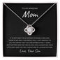 MOM | Love Knot Necklace | Single Mom Son