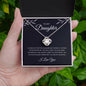 DAUGHTER | Love Knot Necklace | Proud of You