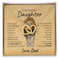 DAUGHTER | Interlocking Hearts Necklace | Old Lion Dad