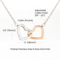 DAUGHTER | Interlocking Hearts Necklace | Old Lion Dad