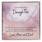 DAUGHTER | Signature Name Necklace | Little Girl Mom Dad