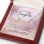 DAUGHTER | Signature Name Necklace | Little Girl Mom Dad