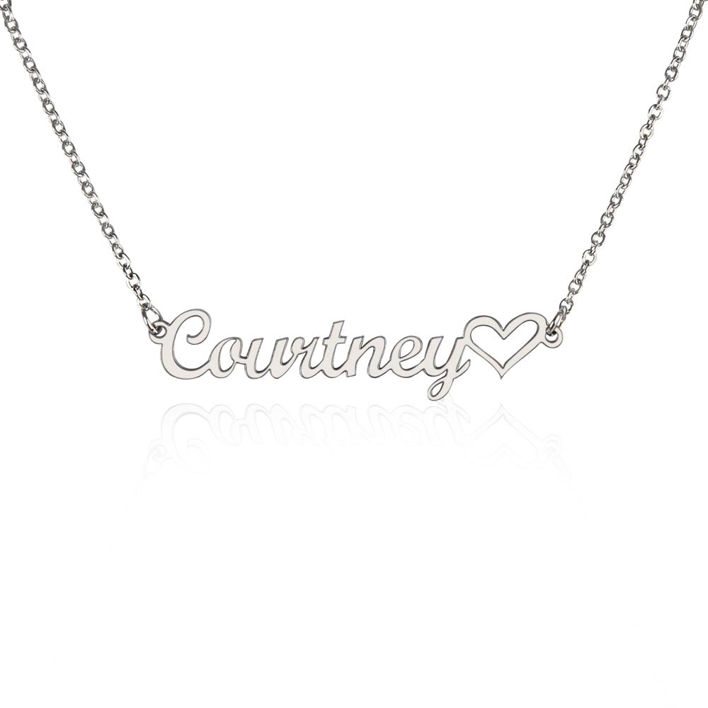 JEWELRY | Name Necklace + Heart