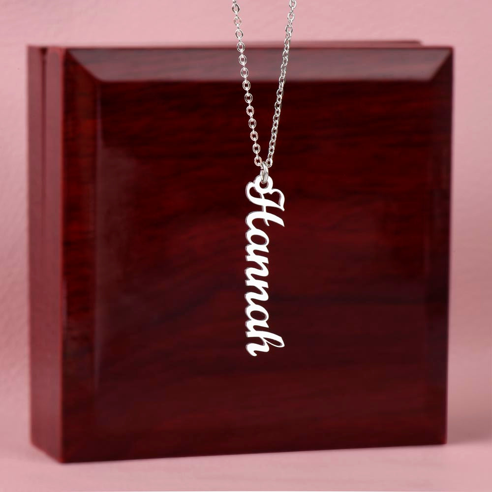 JEWELRY | Vertical Name Necklace