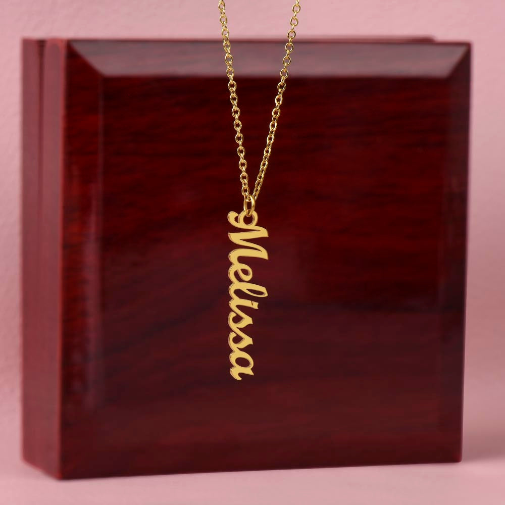 JEWELRY | Vertical Name Necklace