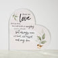 IN MEMORY | Acrylic Heart | Those We Love Sparrow