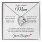 MOM | Forever Love Necklace | Thank You Daughter