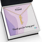 BE | Vertical Name Necklace | Friend Being You
