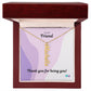 BE | Vertical Name Necklace | Friend Being You