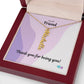 BE | Vertical Name Necklace | Friend Being You